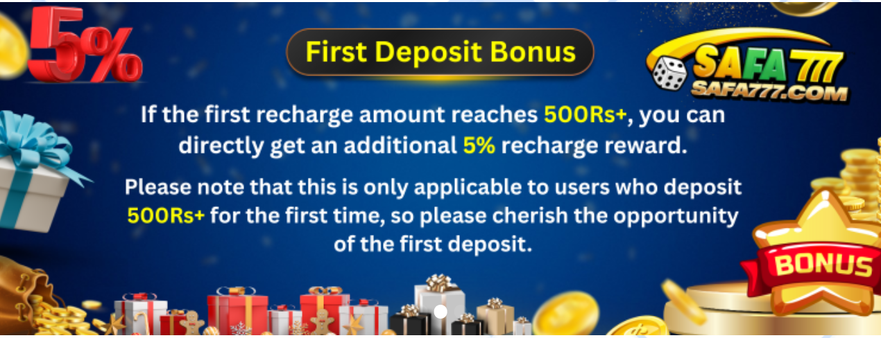 Safa 777 first deposit